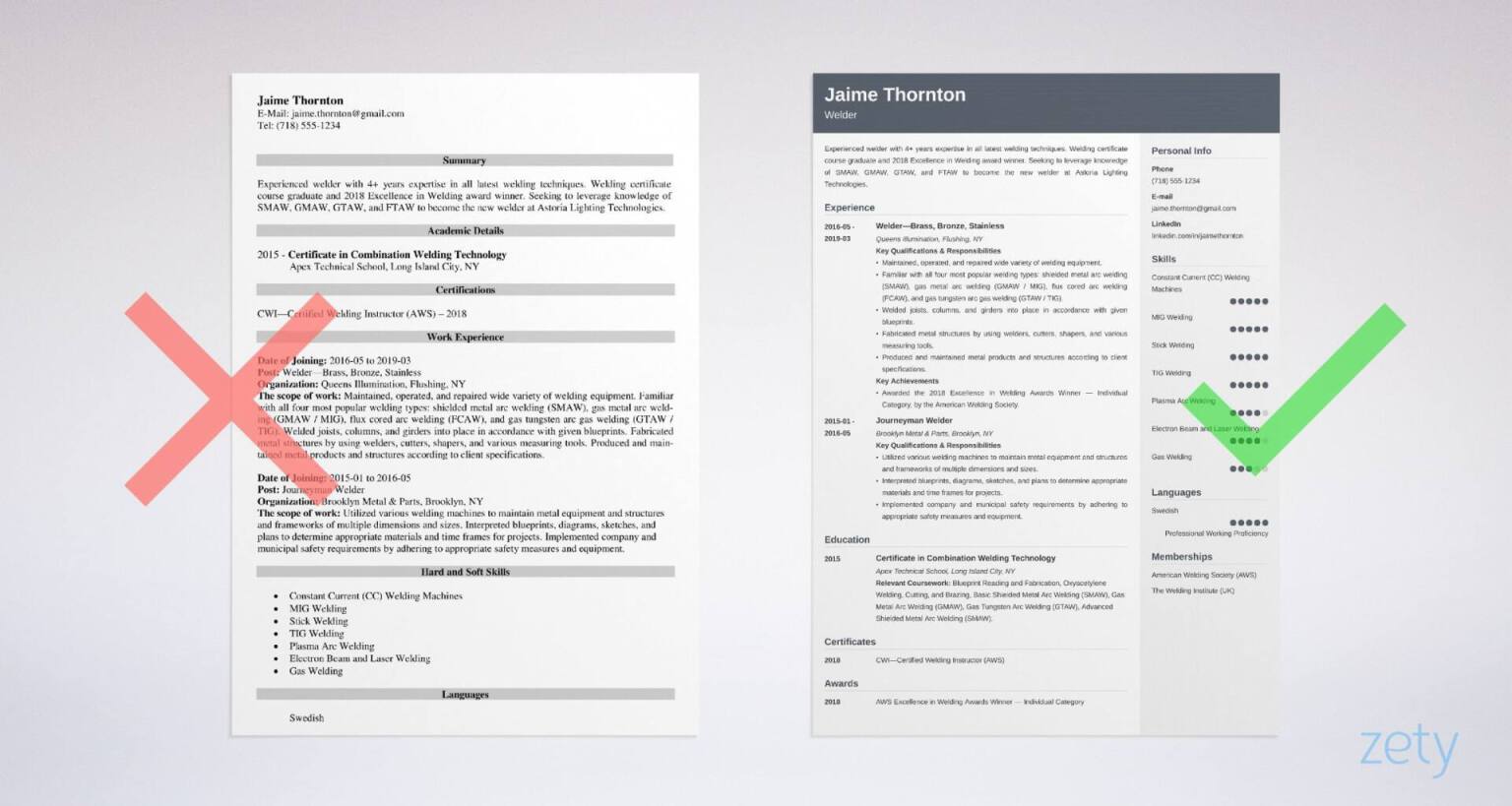 welder resume templates